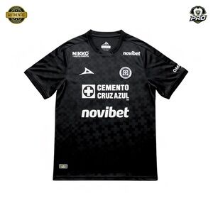 Cruz Azul 2025/26 Third Authentic Jersey – Black – Size L